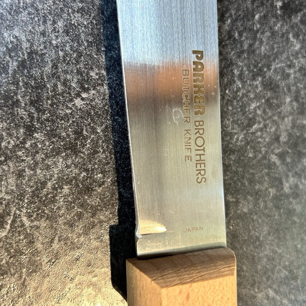 NEW Parker Brothers Japan Stainless Steel Butcher, Chef & Utility Knives W Steel - Picture 7 of 14